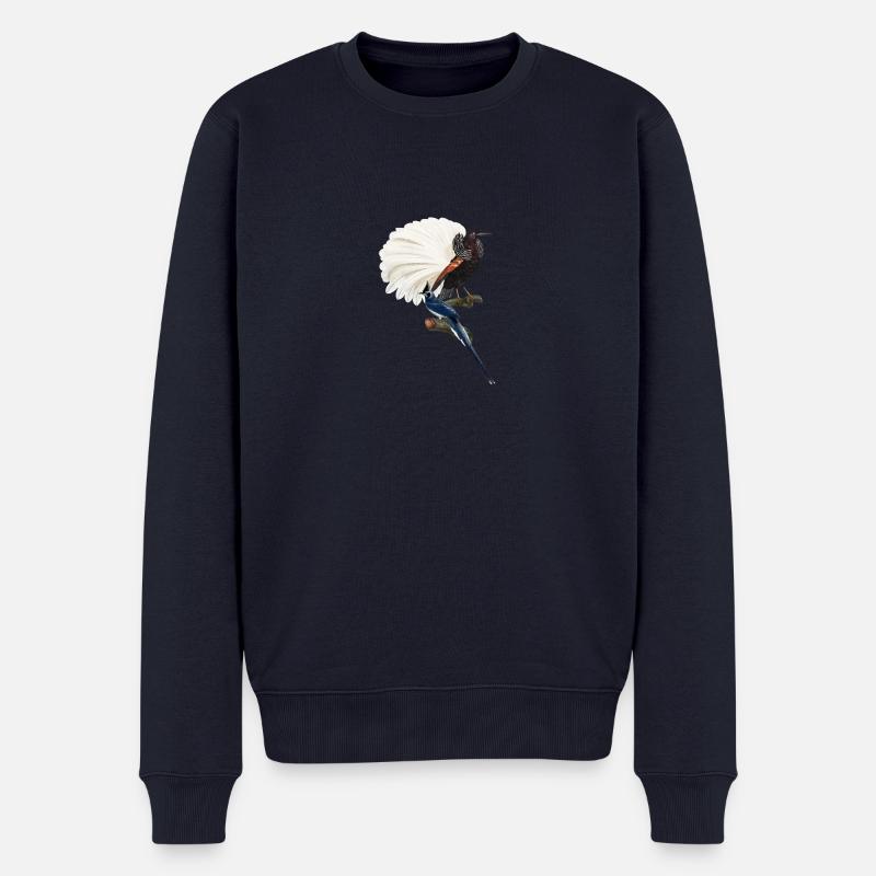 Exotische Vögel Illustration Exotic Birds - Männer Premium Bio Pullover - Navy