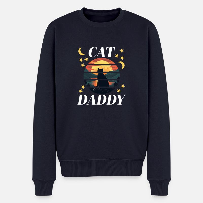 cat1 Zeichenfläche 1 - Männer Premium Bio Pullover - Navy