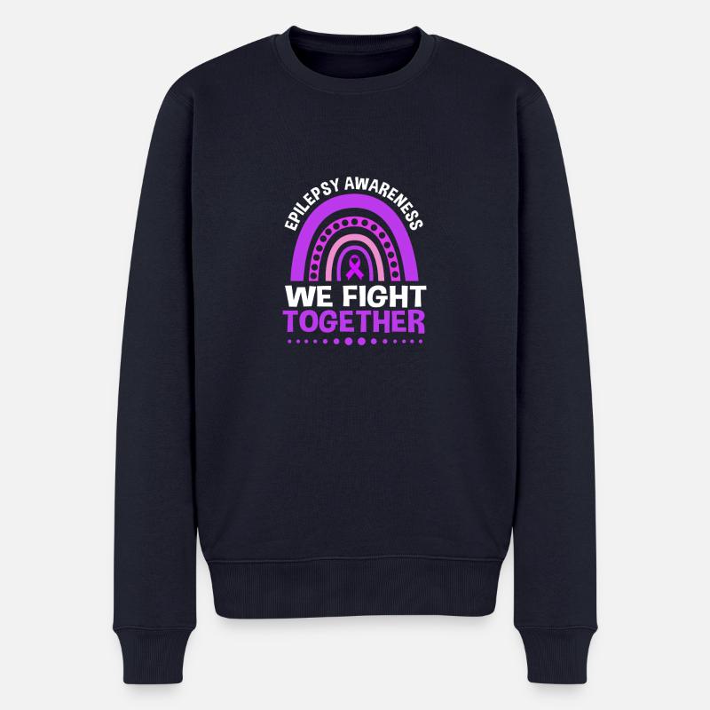 Epilepsie - Männer Premium Bio Pullover - Navy