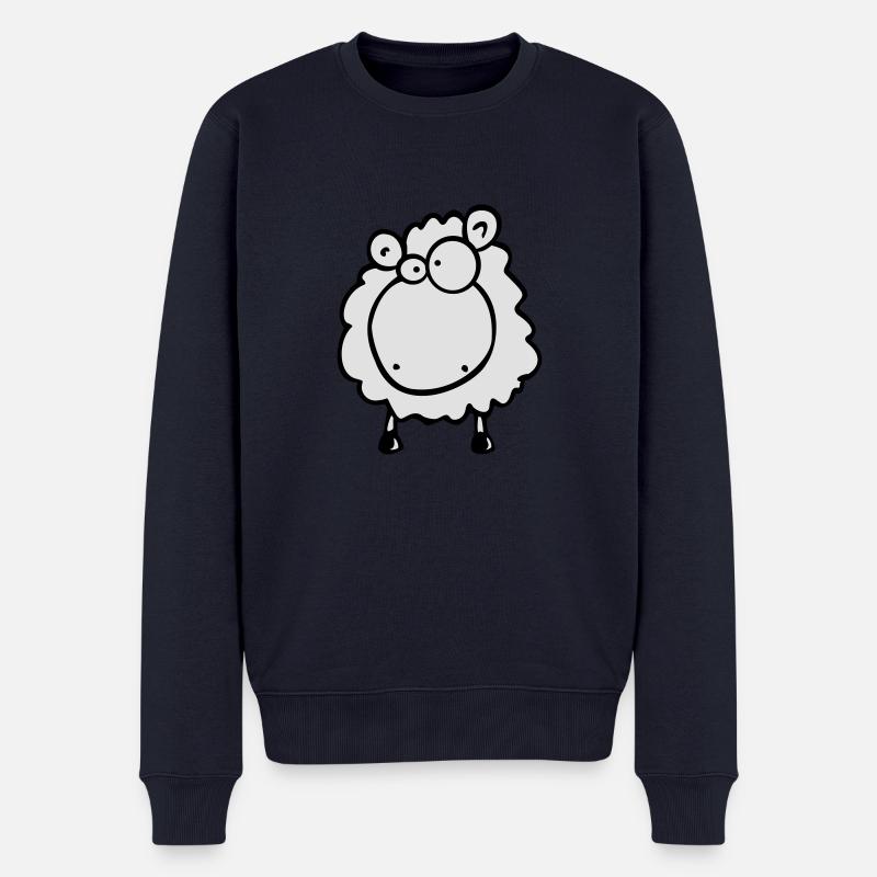 Moutons Doofes - Pull Premium bio Homme - bleu marine