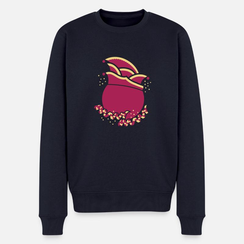 Narrenkappe Kreis - Männer Premium Bio Pullover - Navy