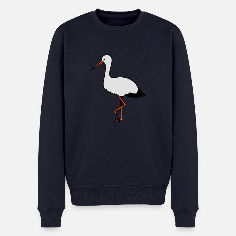storch - Männer Premium Bio Pullover - Navy
