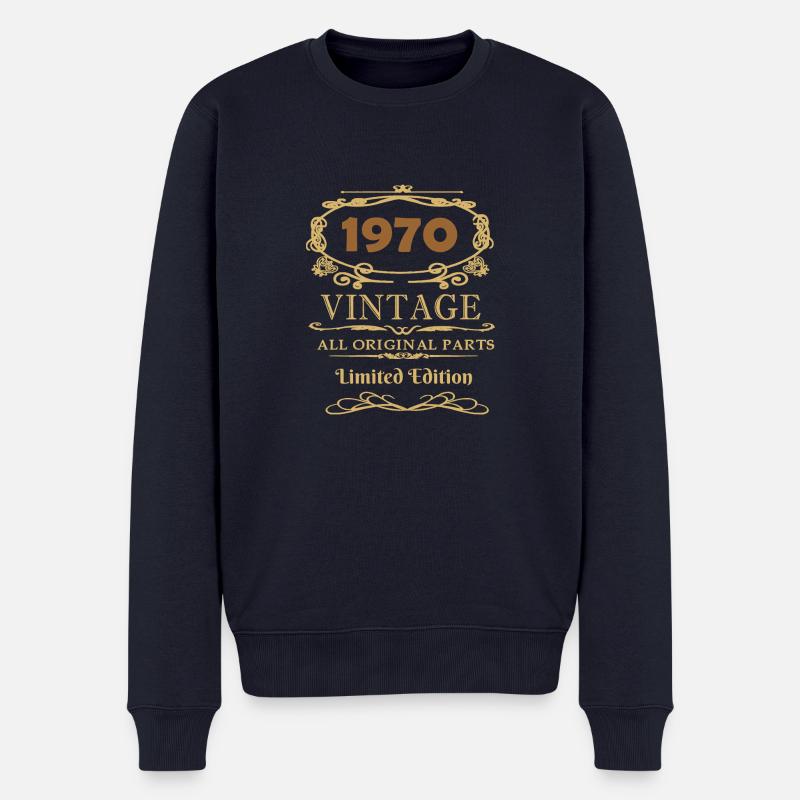 Pièces d'origine 1970 - Pull Premium bio Homme - bleu marine