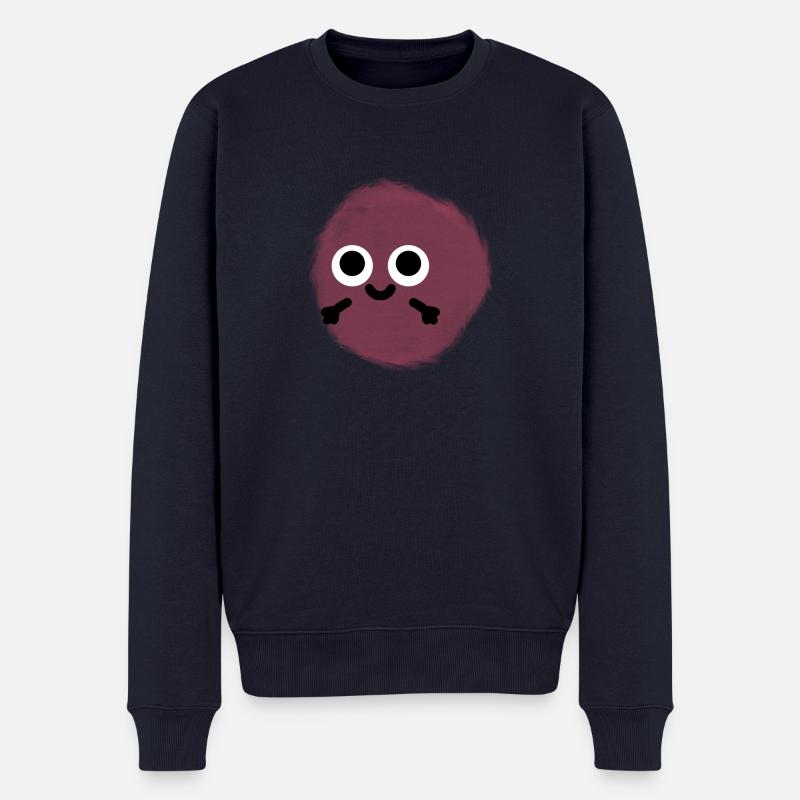 NIEDLICHES PLÜSCHKÜGELCHEN!!! - Männer Premium Bio Pullover - Navy