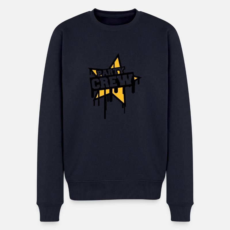 Party Crew - Männer Premium Bio Pullover - Navy