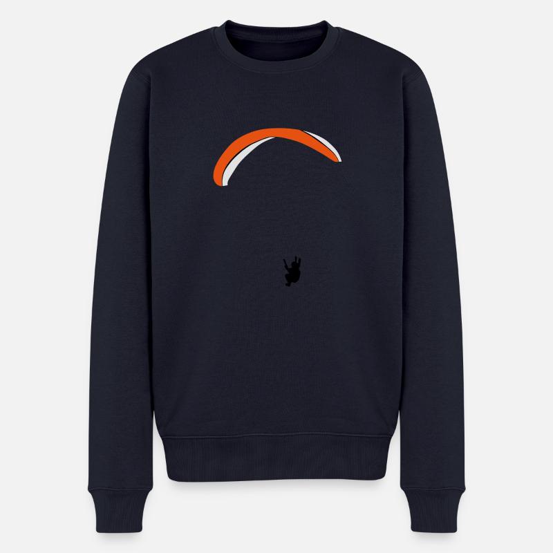 Paragleiter - Männer Premium Bio Pullover - Navy
