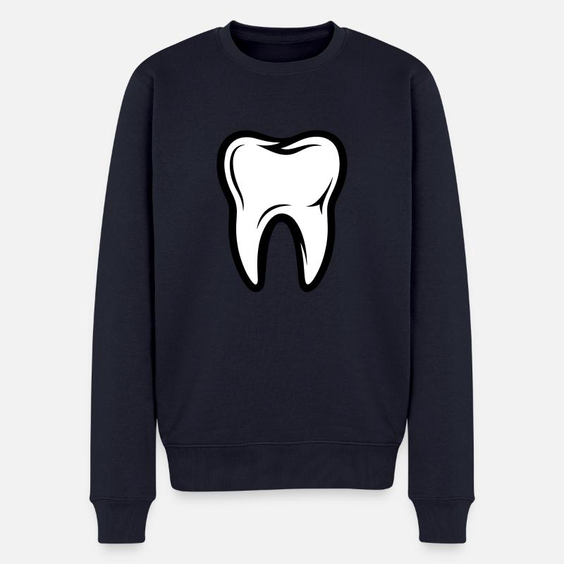 Symbole de la dent - Pull Premium bio Homme - bleu marine