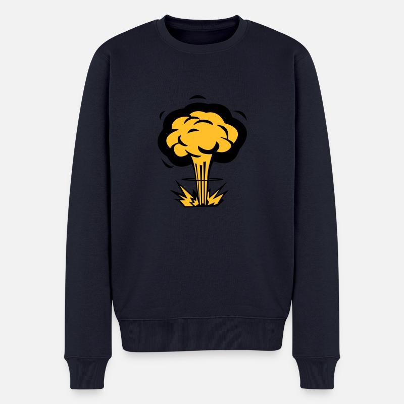 Atompilz - Pull Premium bio Homme - bleu marine