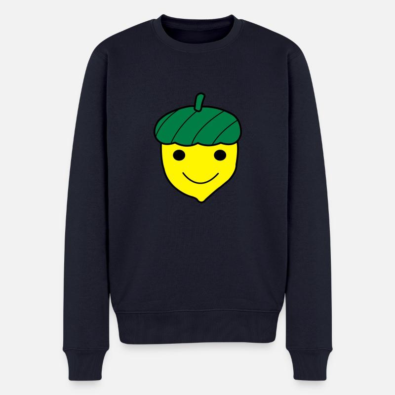 Blije Eikel - Männer Premium Bio Pullover - Navy