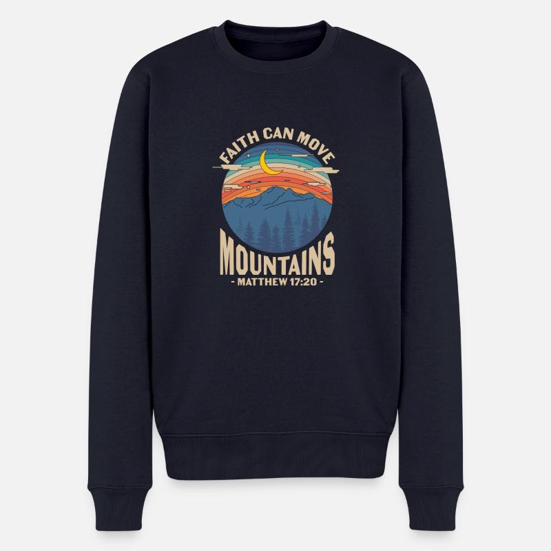 Christliche Sprüche - Männer Premium Bio Pullover - Navy