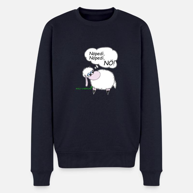 Nöpedi, Nöpedi, NÖ! Wolly Sheepling Gaming - Männer Premium Bio Pullover - Navy