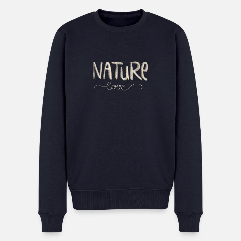 Nature love - Männer Premium Bio Pullover - Navy