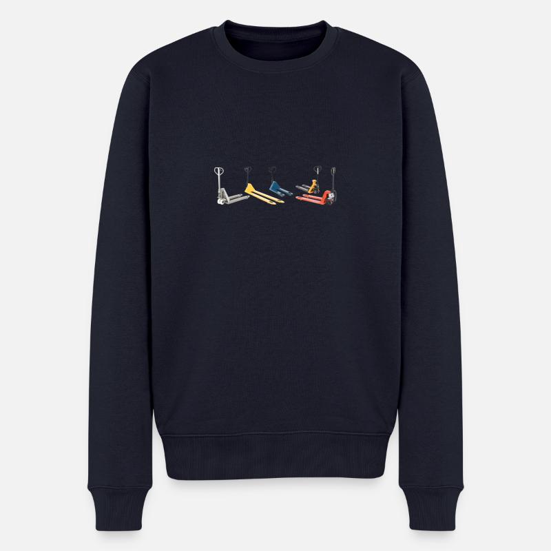 Transpalette - Pull Premium bio Homme - bleu marine
