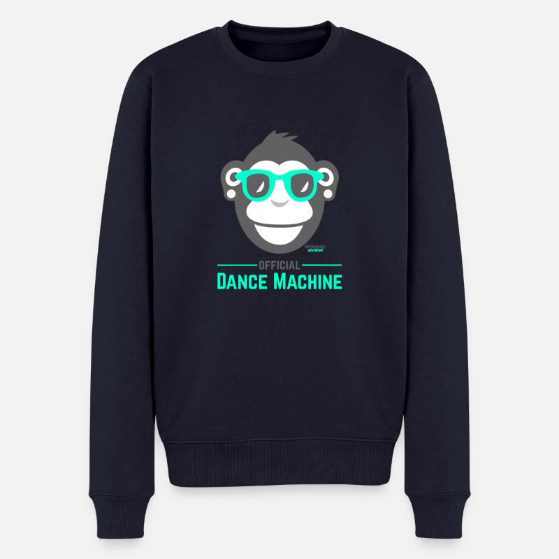 Official Dance Machine - Männer Premium Bio Pullover - Navy
