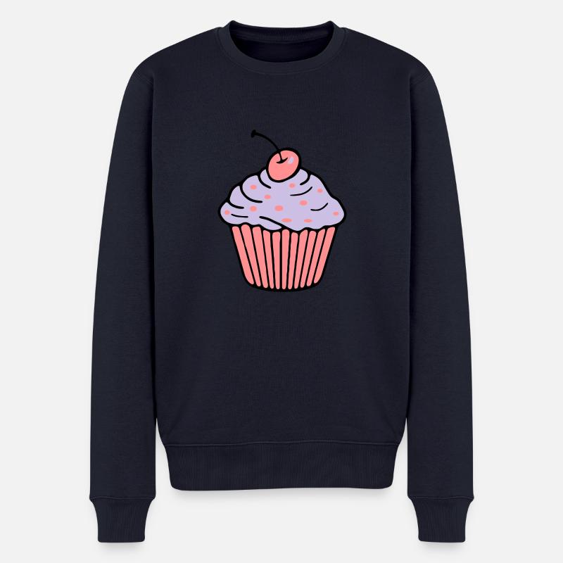 Cupcake - Männer Premium Bio Pullover - Navy