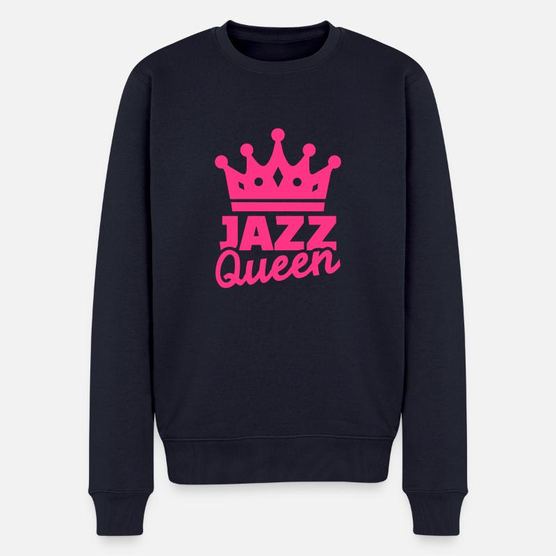 Jazz - Männer Premium Bio Pullover - Navy