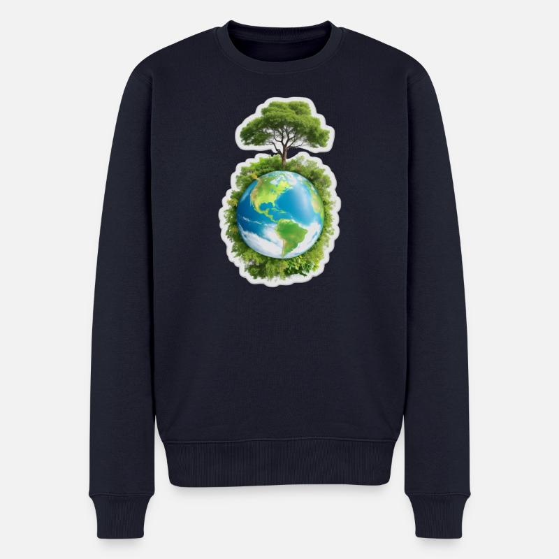 Terre Mère - Pull Premium bio Homme - bleu marine