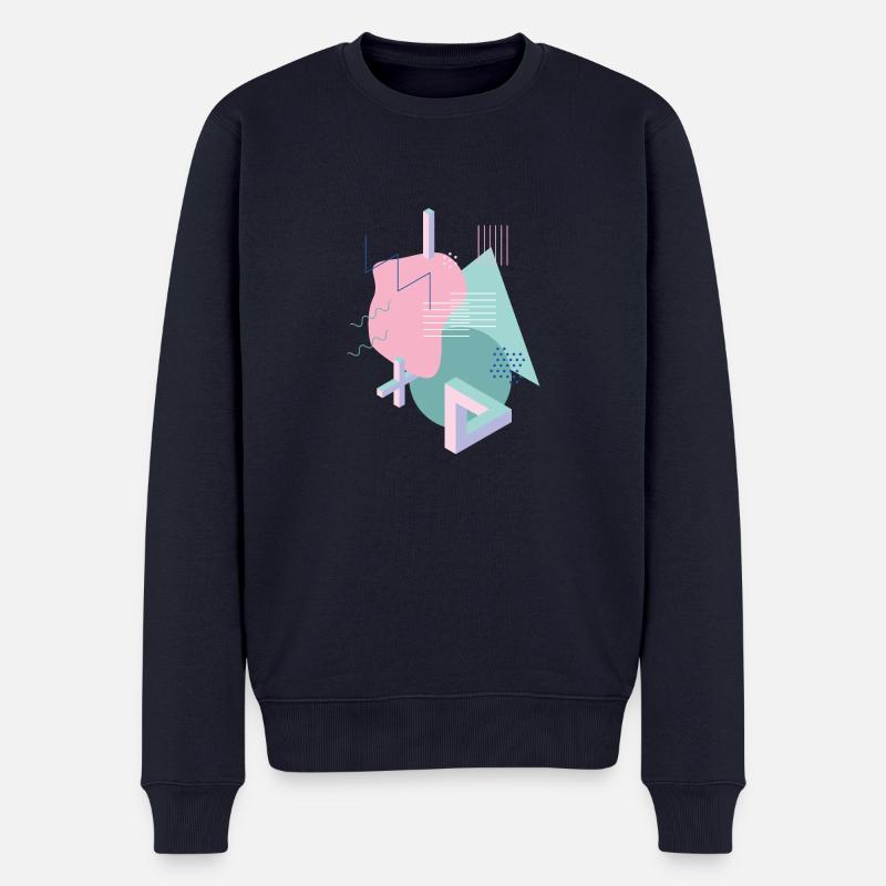 Shape Design Vintage Tribar - Männer Premium Bio Pullover - Navy