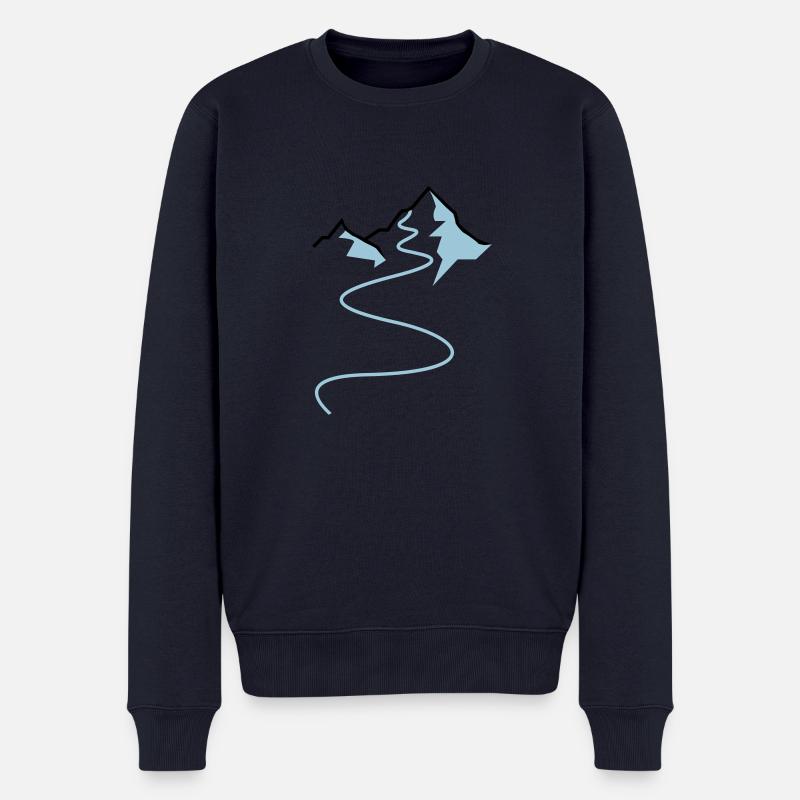 Powder - Männer Premium Bio Pullover - Navy