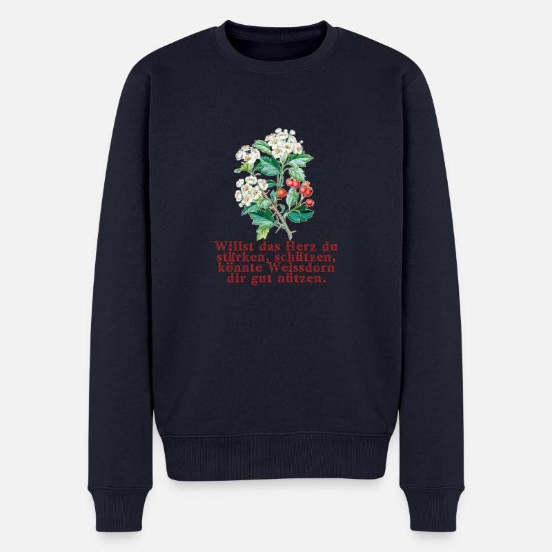 weissdorn - Männer Premium Bio Pullover - Navy