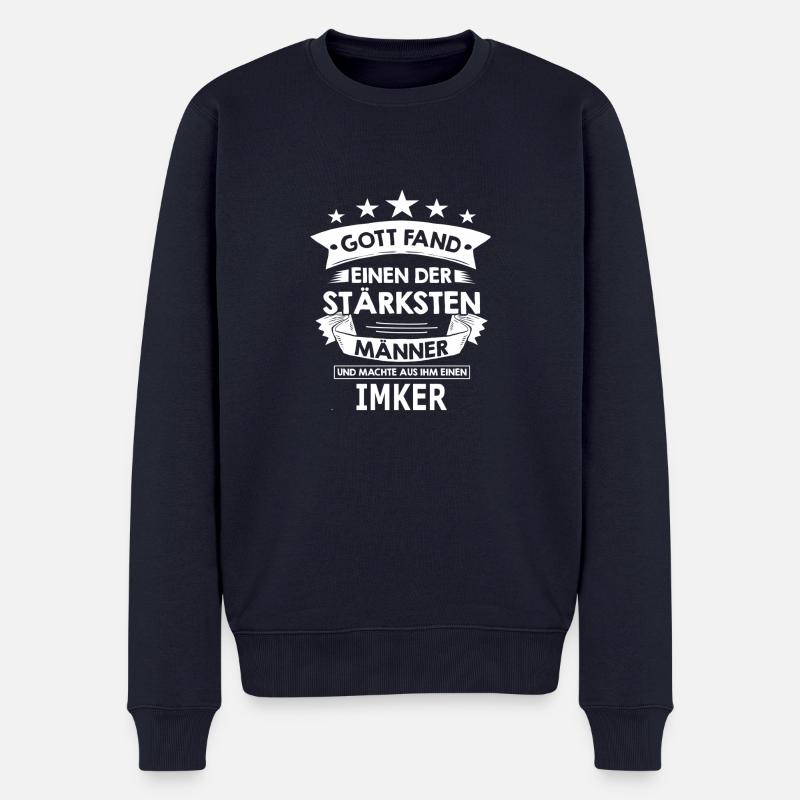 imker - Männer Premium Bio Pullover - Navy