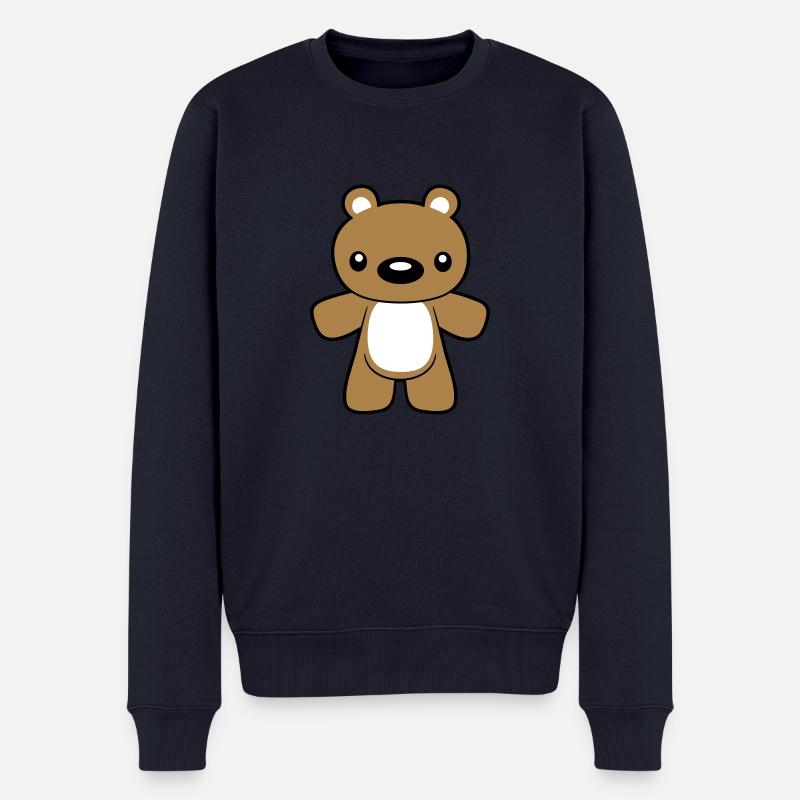 petit suesser teddybaer baer - Pull Premium bio Homme - bleu marine