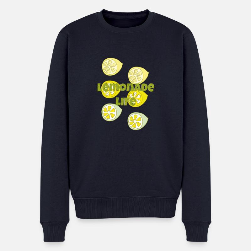 Limonade Life - Pull Premium bio Homme - bleu marine