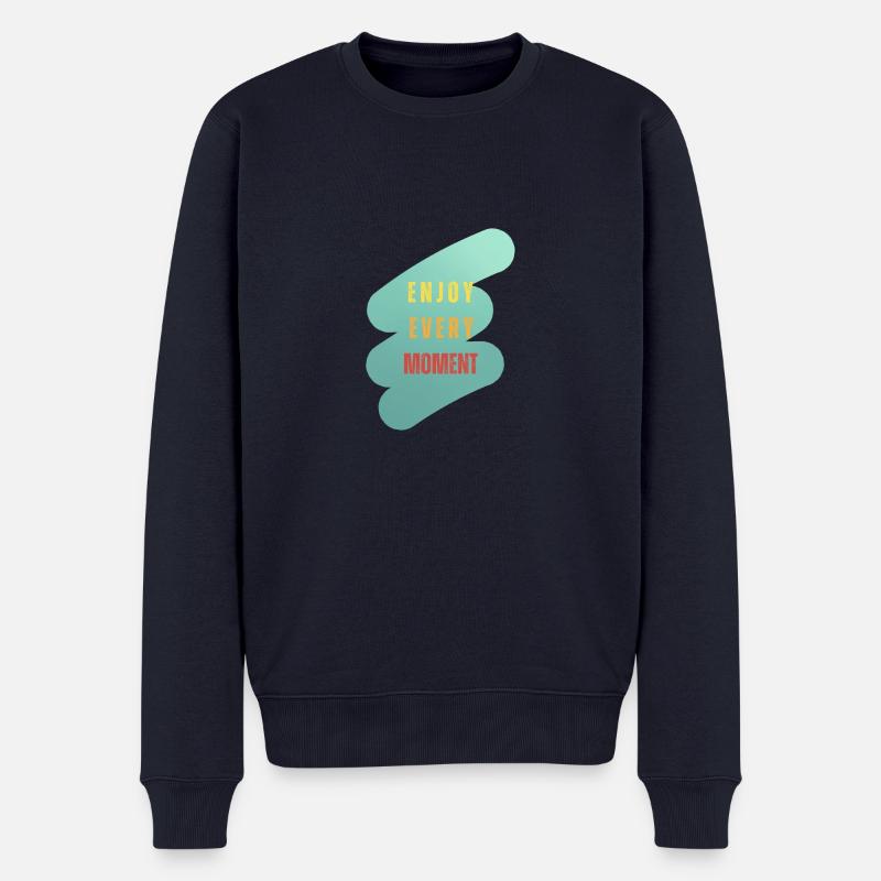 enjoy every moment - Männer Premium Bio Pullover - Navy