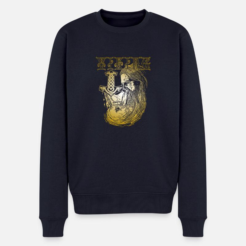 Viking - Männer Premium Bio Pullover - Navy