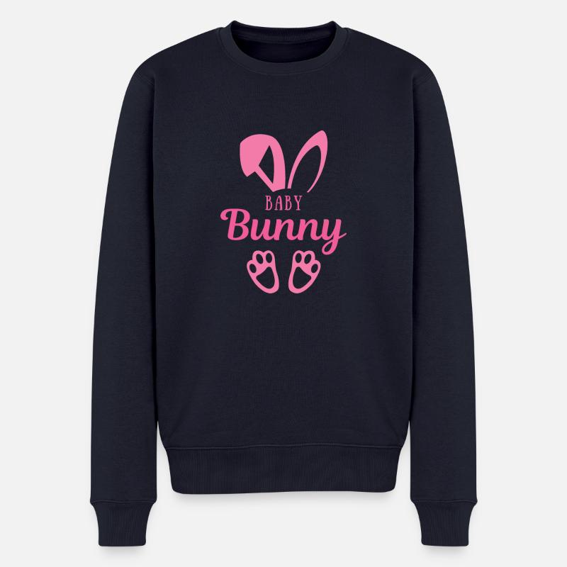 Baby Hase - Männer Premium Bio Pullover - Navy