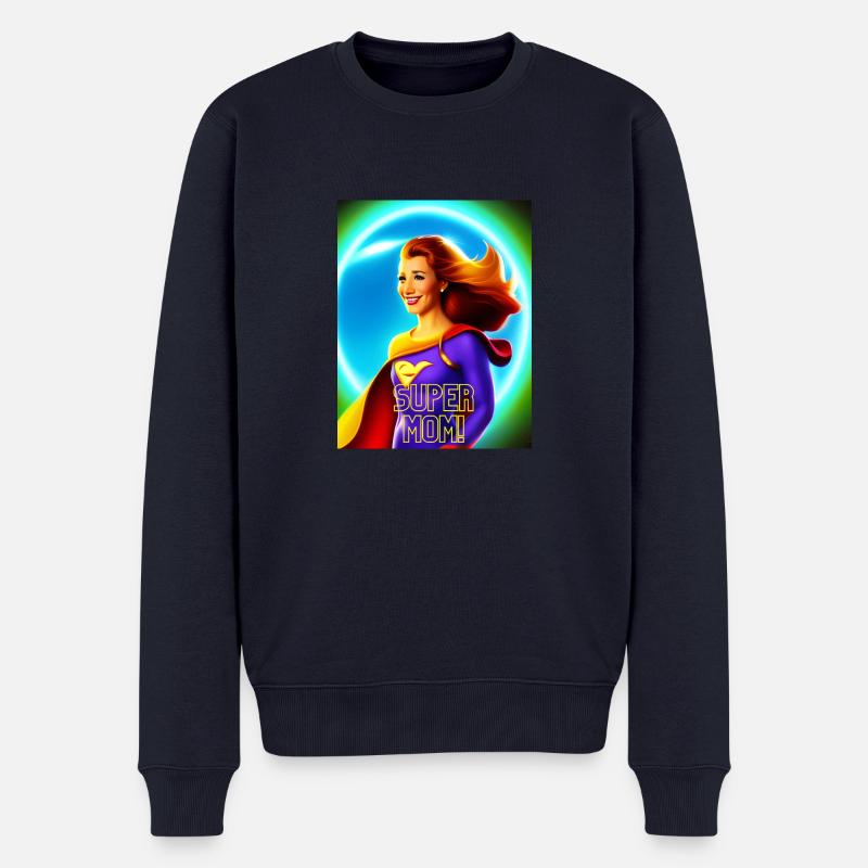 Super Mama! - Männer Premium Bio Pullover - Navy