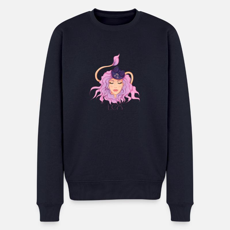 Löwe - Männer Premium Bio Pullover - Navy