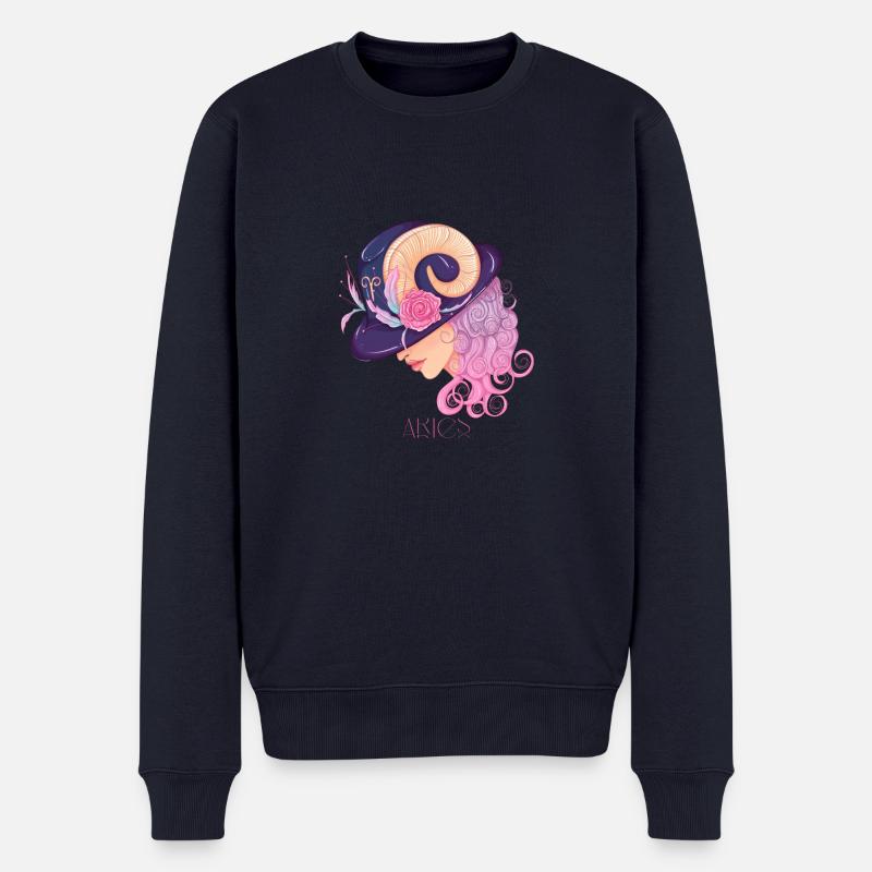 Akies - Männer Premium Bio Pullover - Navy