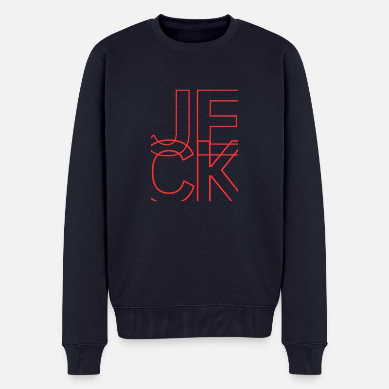 Jeck 1 - Männer Premium Bio Pullover - Navy