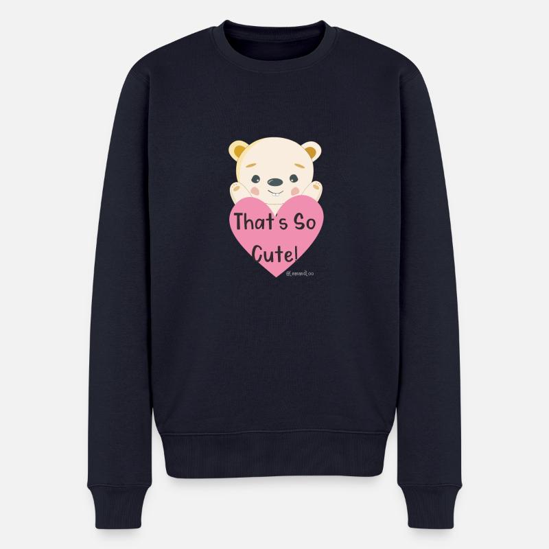 Das ist so süß! - Männer Premium Bio Pullover - Navy