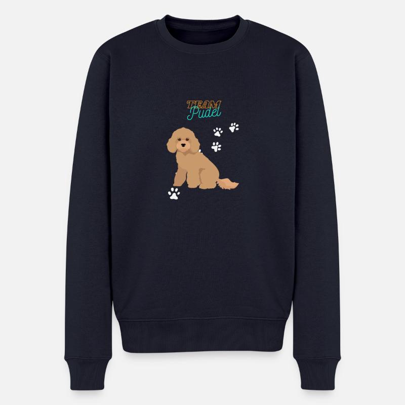 Team Pudel - Männer Premium Bio Pullover - Navy