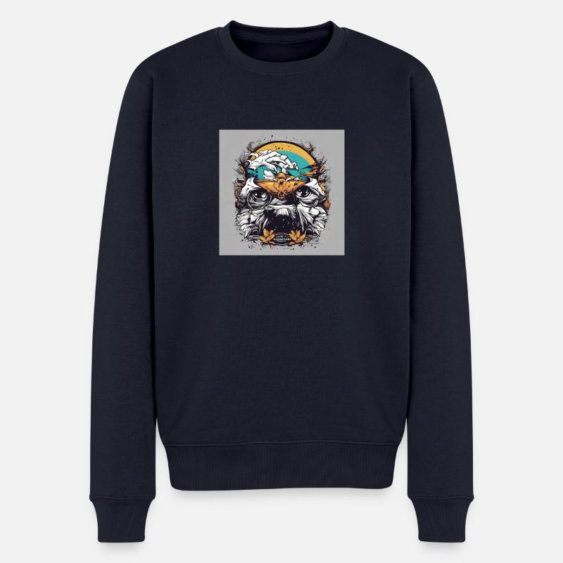Punk - Männer Premium Bio Pullover - Navy