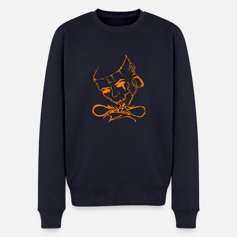 Kkopf5 - Männer Premium Bio Pullover - Navy