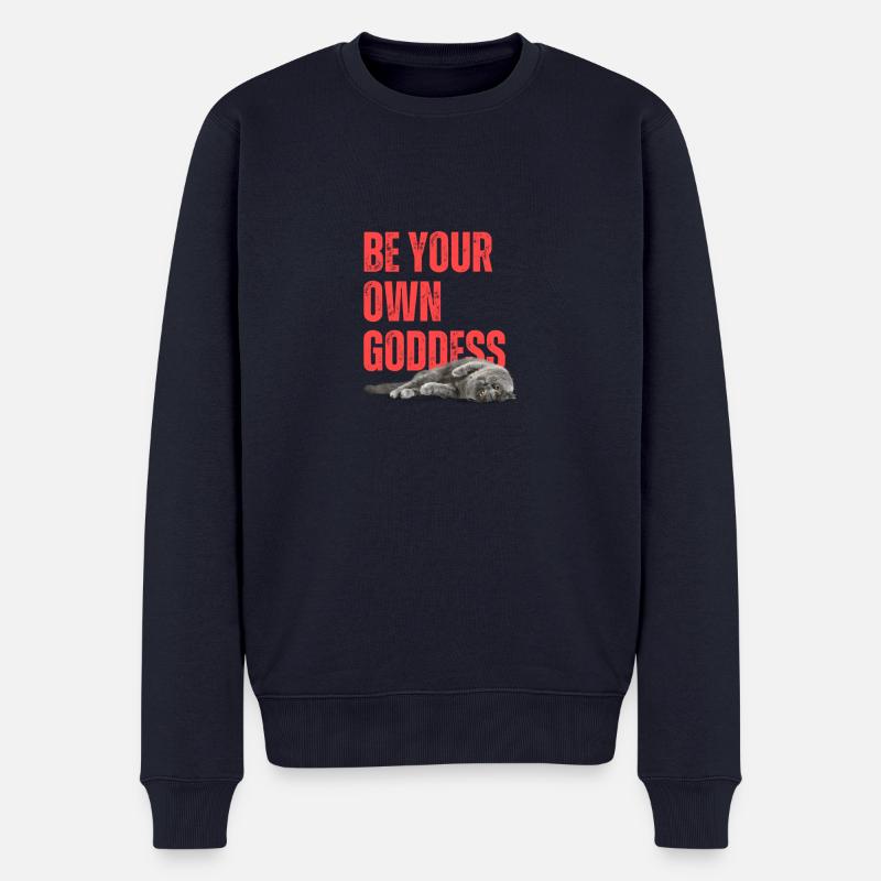 Be your own Goddess - Männer Premium Bio Pullover - Navy