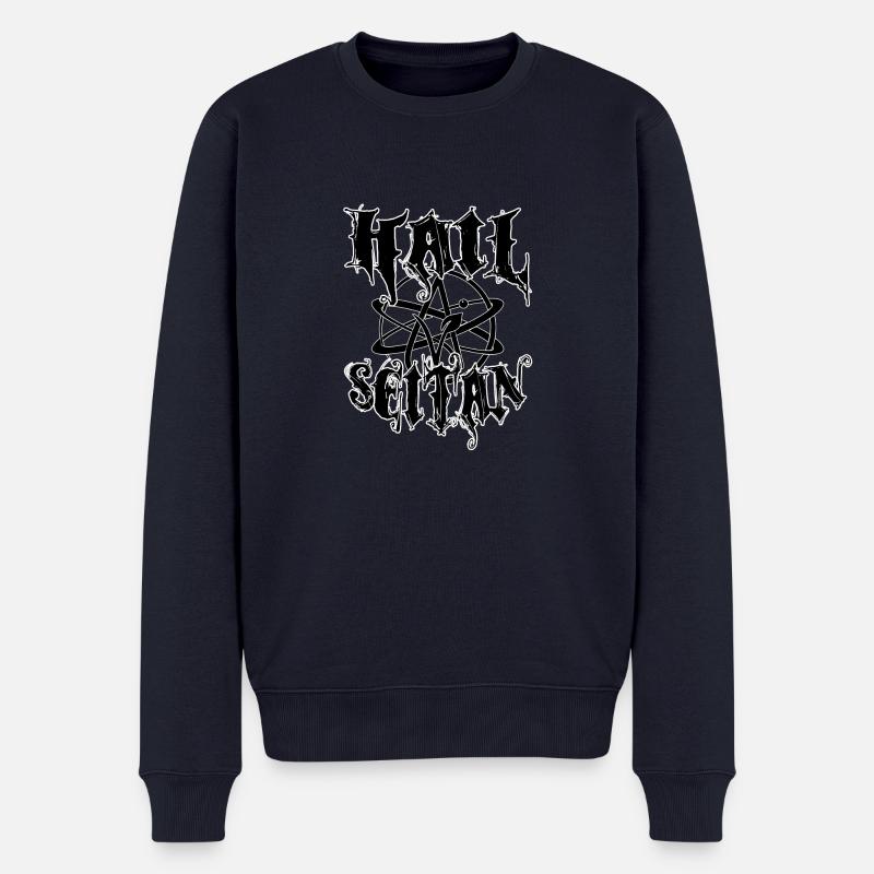 Hail Seitan - Vegan Atheist - Männer Premium Bio Pullover - Navy