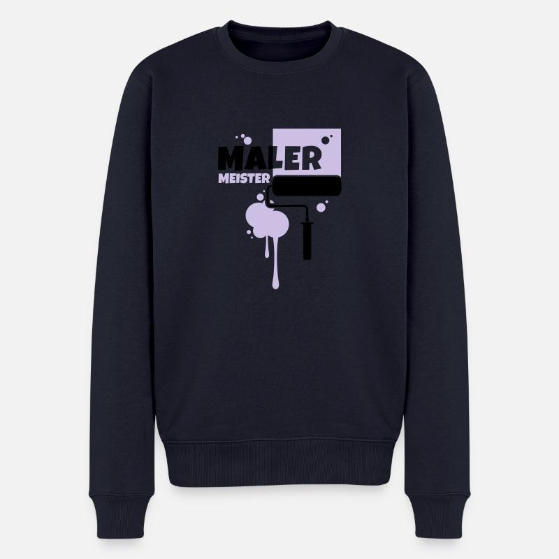 maler beruf malermeister - Männer Premium Bio Pullover - Navy