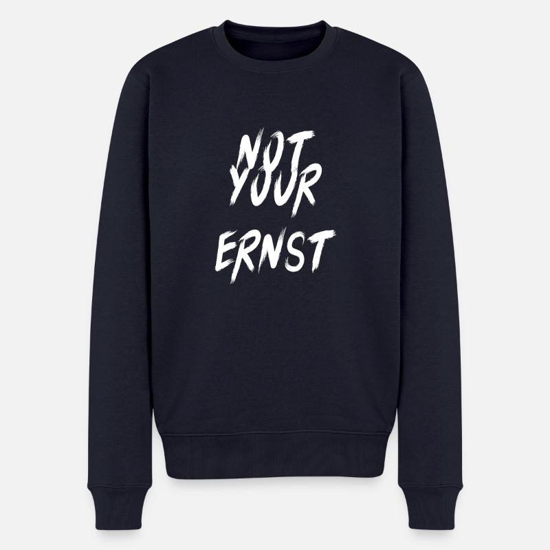 Not Your ERNST - Männer Premium Bio Pullover - Navy