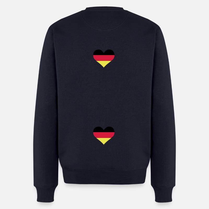 Deutschland - Männer Premium Bio Pullover - Navy