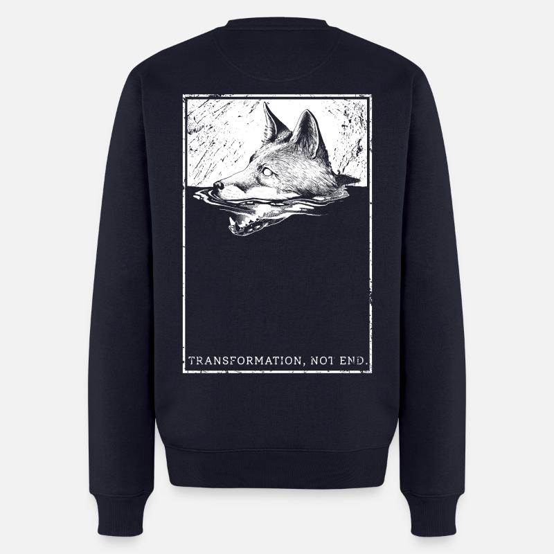 Transformation, not end. - Männer Premium Bio Pullover - Navy