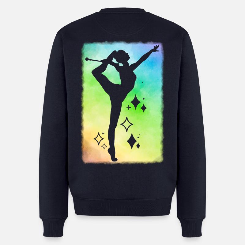 Twirler Regen Hintergrund - Männer Premium Bio Pullover - Navy