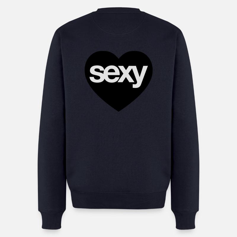 füsse symbol - Männer Premium Bio Pullover - Navy