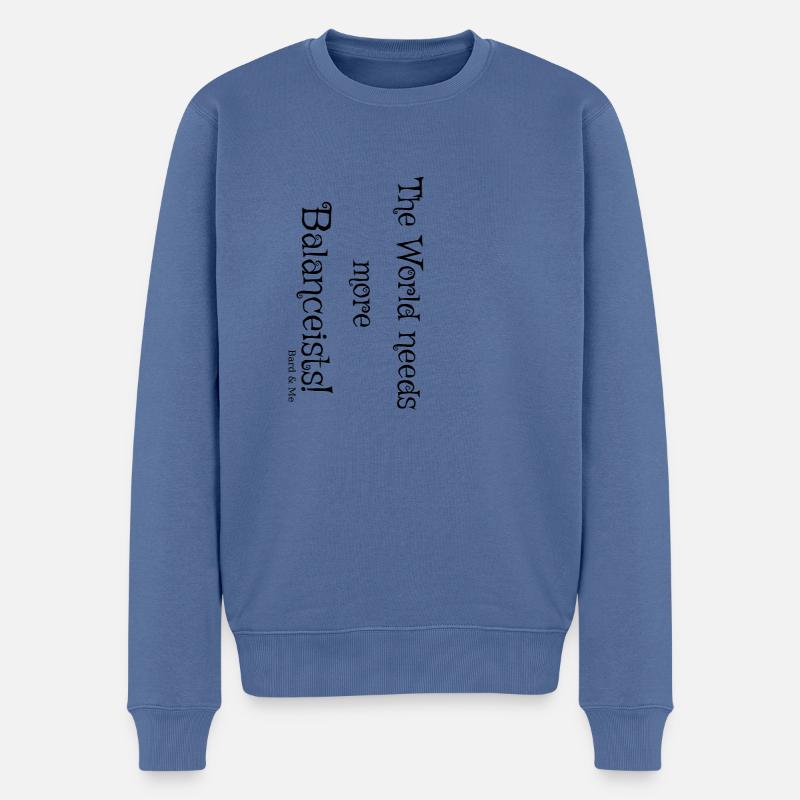 Balancist #1Neu 3 sw - Pull Premium bio Homme - bleu pigeon