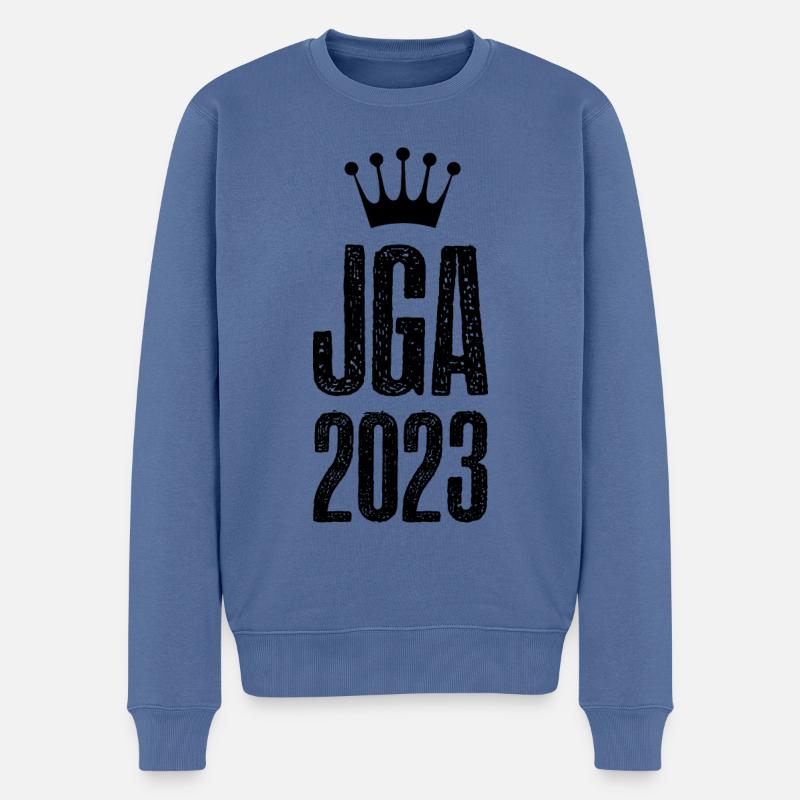 Jga 2023 Junggesellenabschied - Männer Premium Bio Pullover - Taubenblau