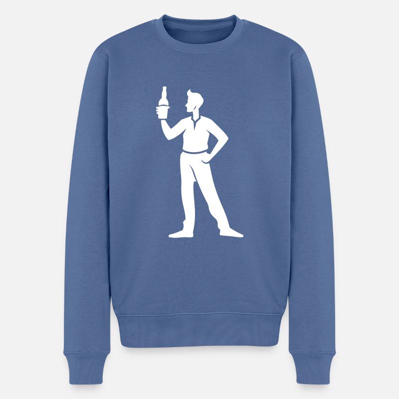 Fête de la bière - Pull Premium bio Homme - bleu pigeon