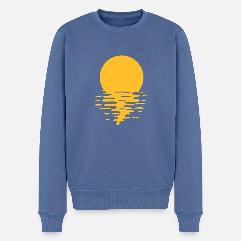 eau océan vacances vacances - Pull Premium bio Homme - bleu pigeon